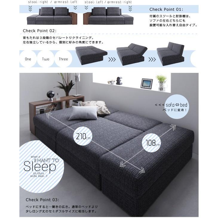 ソファーベッド シングル 3人掛け 210cm 収納付き ソファーベッド シングル 3人掛け 210cm 収納付き