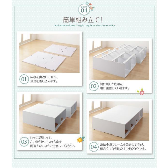 (タイムセール中) セミダブルベッド ベッドフレームのみ引き出しなし ベッド下大容量収納ベッド セミダブル