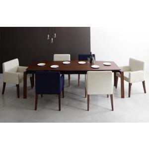 格安即決 ダイニングテーブルセット 6人掛け おしゃれ 7点セット テーブル140 240 チェア6脚 ウォールナット モダン 伸縮 開店祝い Uitcs Acm Org