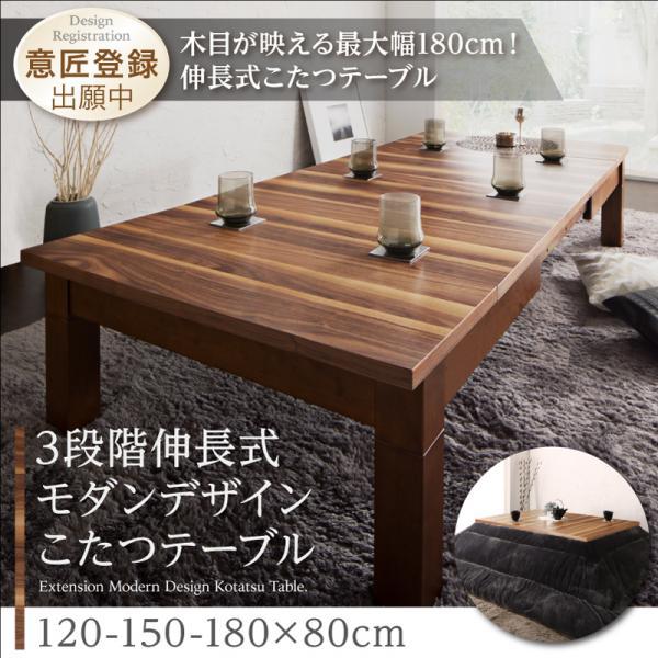 こたつ速見表 格好のいい 矩形 80×120〜180 3座標軸押しひろげる式こたつ速見表