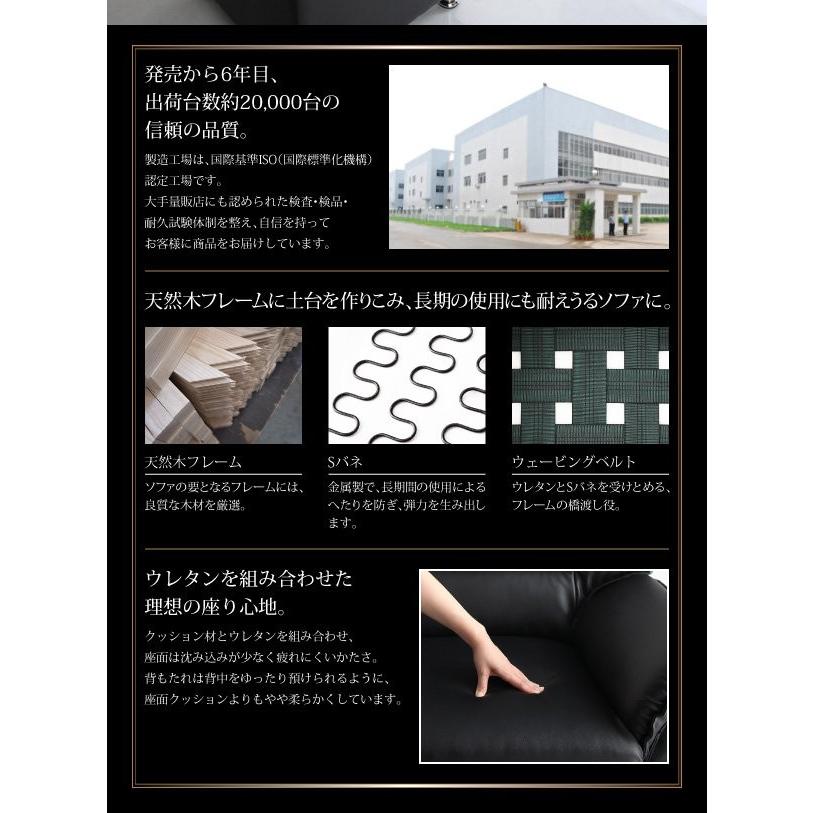(タイムセール中) 応接ソファー おしゃれ ソファー 3人掛け モダンデザイン応接ソファー_5