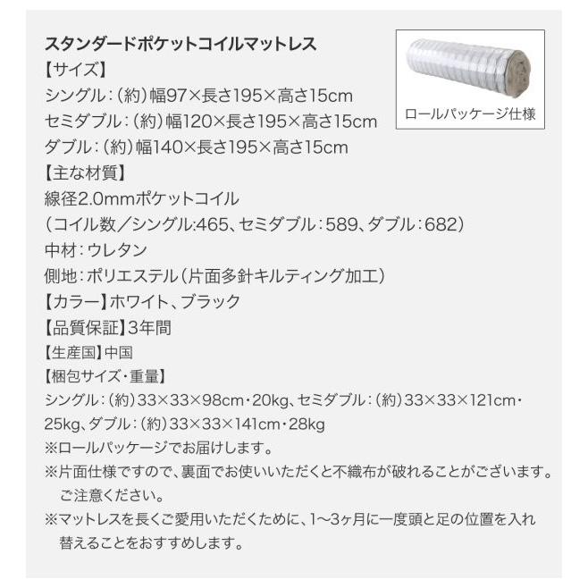 連結ベッド ワイドキング220(S+SD) マットレス付き スタンダードポケットコイル 棚コンセント付き すのこツインベッド ワイドキングベッド_20