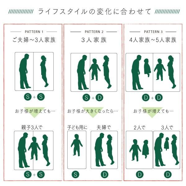 連結ベッド ワイドキング200(S+S) マットレス付き プレミアムボンネルコイル 棚コンセント付き すのこツインベッド ワイドキングベッド_8