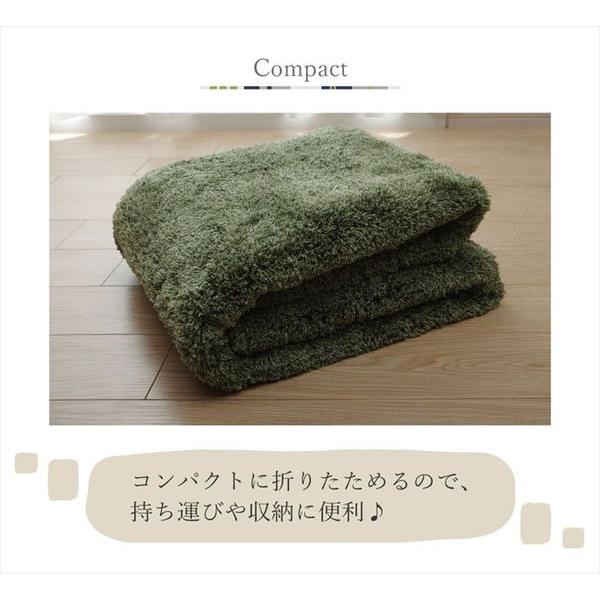 (タイムセール中) ラグマット 1.5畳 約130×190cm おしゃれ 無地 シャギー調 洗える すべり止め_6