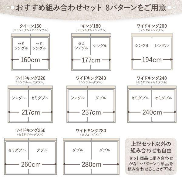 クイーンサイズベッド 2台セット クイーン160(SS+SS) マットレス付き ボンネルコイル ローベッド すのこ 照明コンセント宮棚付き｜happyrepo｜02