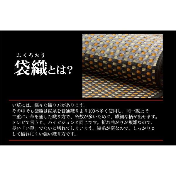ラグマット 夏用 い草ラグ 江戸間3畳 約174×261cm ござ 抗菌 レッド_3