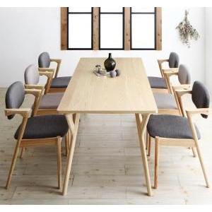 SALE) ダイニングテーブルセット 6人用 おしゃれ 7点セット(テーブル幅