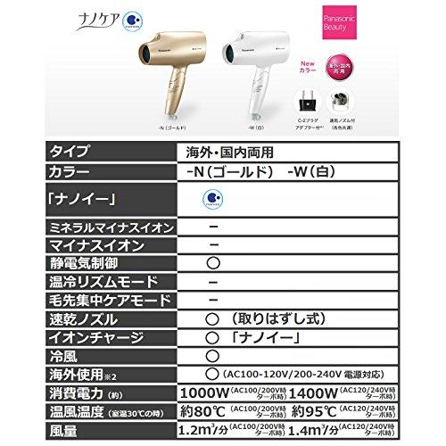 メーカー直売メーカー直売パナソニック ヘアドライヤー ナノケア 海外