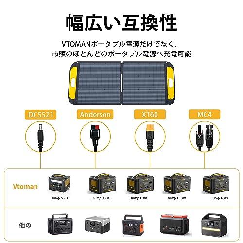 VTOMAN VS110 ソーラーパネル 110W 太陽光パネル 折りたたみ 小型