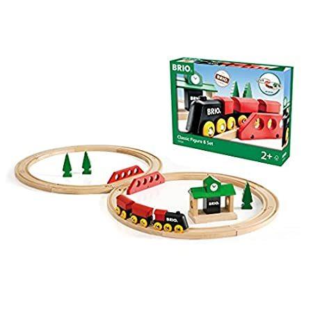 うのにもお得な BRIO World 33028 - Classic Figure 8 Set - 22 Piece Wood Toy Train Set with レールトイ