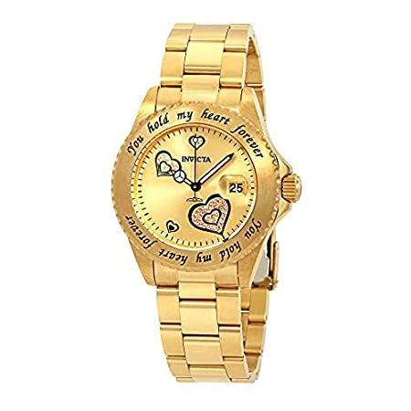 新作ウエア Stainless Dial Graphic Gold Angel 【並行輸入品】Invicta Steel 14732 Watch Ladies Quartz 腕時計