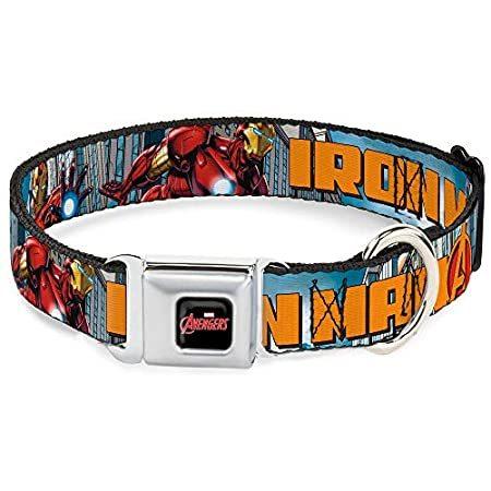 憧れの Collar Dog Buckle Seatbelt 【並行輸入品】Buckle-Down - Cityscape Logo w/Avengers MAN IRON その他