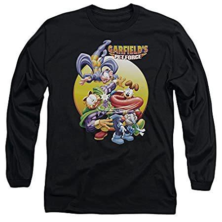 レビュー高評価の商品！ 【並行輸入品】Garfield TV Comic Super Petforce Tongue of Doom Adult Long Sleeve T-Shirt B その他