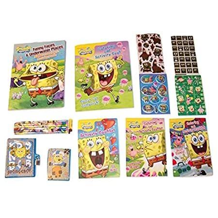 並行輸入品 Meggan S その他 Warehouse スポンジボブ スクエアパンツ Warehouse アクティビティギフトセット スポンジボブ クラゲ探求 塗り絵 アクティビティブック ステッカ B0773t5kk8 Happy Sshop