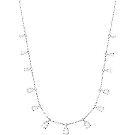 【国内正規総代理店アイテム】 【並行輸入品】Swarovski Necklace Pear Rhodium-Plated Attract Crystal ネックレス、ペンダント