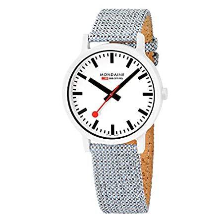 【12月スーパーSALE 15％OFF】 Essence 【並行輸入品】Mondaine White MS1.41110.LD Watch Men's Quartz Strap Cork Blue Dial 腕時計