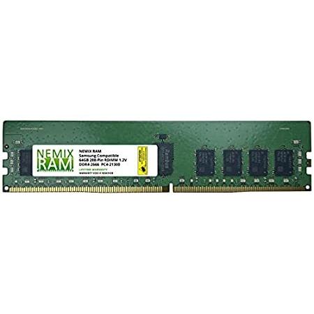 お気に入りの for Replacement 64GB RAM NEMIX Samsung RDIMM ECC DDR4-2666 M393A8K40B22-CWD メモリー