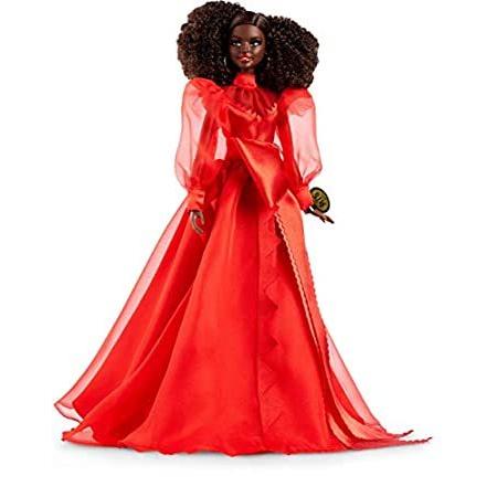 品質のいい Brunette (12-in Doll Anniversary 75th Mattel Collector Barbie Curly i Hair) 着せかえ人形
