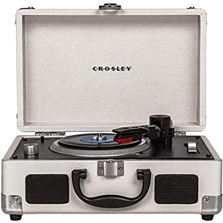 少し豊富な贈り物 Turntable Suitcase Mini CR8050A-WS 特別価格Crosley for 好評販売中 White Records, Vinyl 3-inch レコードプレーヤー