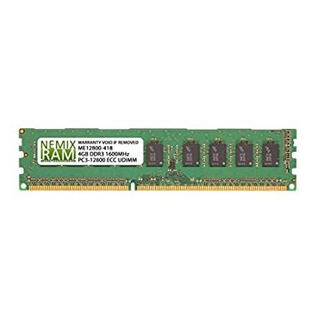 史上最も激安 Nemix Ram 4GB Memory for ProLiant ML10 v2 Server DDR3L 1600MHz PC3L-12800 E メモリー