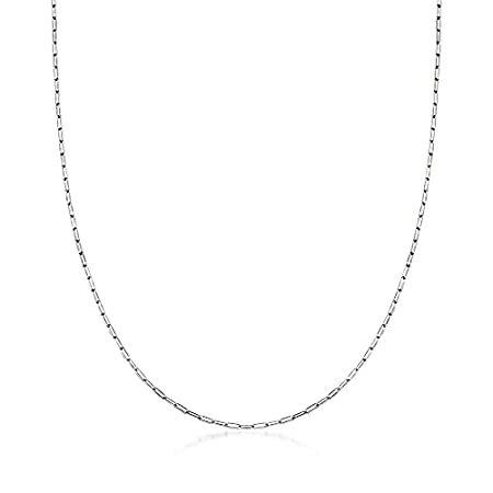 売れ筋がひクリスマスプレゼント！ 【並行輸入品】Ross-Simons 14kt White Gold Paper Clip Link Necklace. 16 inches ネックレス、ペンダント