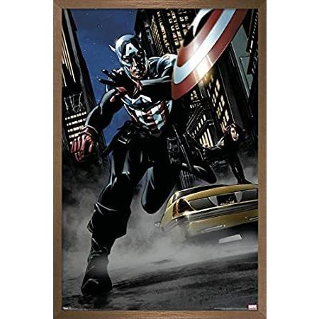 ★日本の職人技★ International 【並行輸入品】Trends Marvel 22 x 14.725" Poster, Wall America-Comic Captain その他