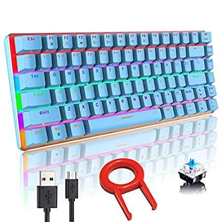【超歓迎】 Backlit LED Rainbow Keyboard, Gaming Mechanical Wired 【並行輸入品】AK33 USB Key 82 Wired キーボード