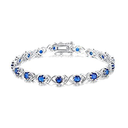 最旬ダウン 【並行輸入品】Foruiston Silver Bracelets & XO Tennis Bracelet 7.25"- Perfect Valentine's その他