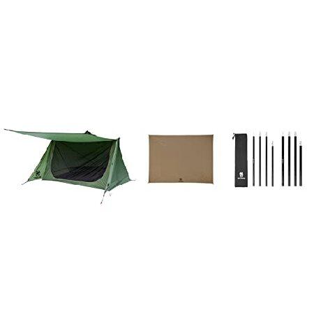 【値下げ】 Tent Waterproof + 2.0 Bungalow Backwoods OneTigris Footprint Poles＿並行輸入品 Tent + & ドーム型テント