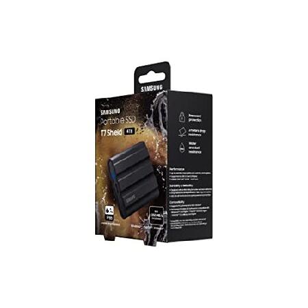 Samsung T7 Shield ポータブルSSD 4TB USB 3.2 Gen.2 外付けSSD