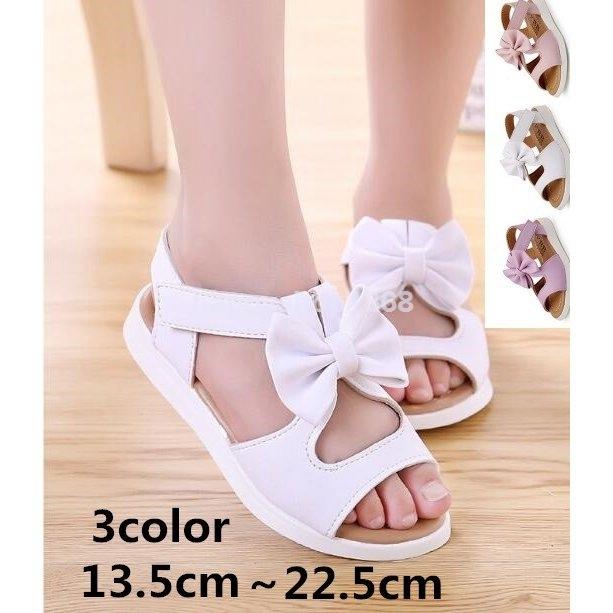 キッズサンダル 女子 子供 女の子 夏 可愛い リボン ストラップ Happy 7308atuah Ivogue 通販 Yahoo ショッピング