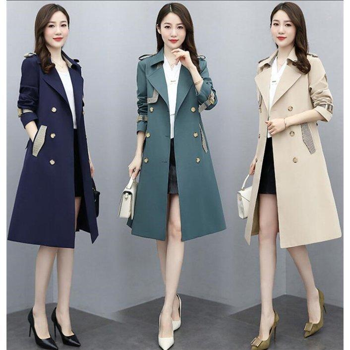 大流行中 スプリングコート レディース トレンチコート 細身 ロング 秋物 春コート 通勤 美品 春 アウター 21 50 Off Helpit Me