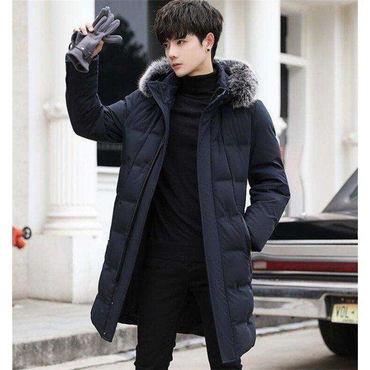 激安通販の メンズ ダウンコート フード付き ファー付き ベンチコート メンズ ダウンコート ベンチコート 防風 防寒服 冬 コート ダウン ロングコート ダウンジャケット フード付き ファー付き コート アウター