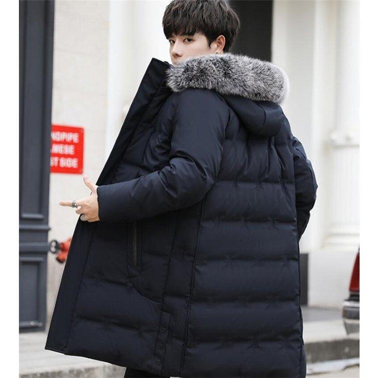 21年ファッション福袋 メンズ ダウンコート フード付き ファー付き ベンチコート メンズ ダウンコート ベンチコート 防風 防寒服 冬 コート ダウン ロングコート ダウンジャケット フード付き ファー付き コート アウター