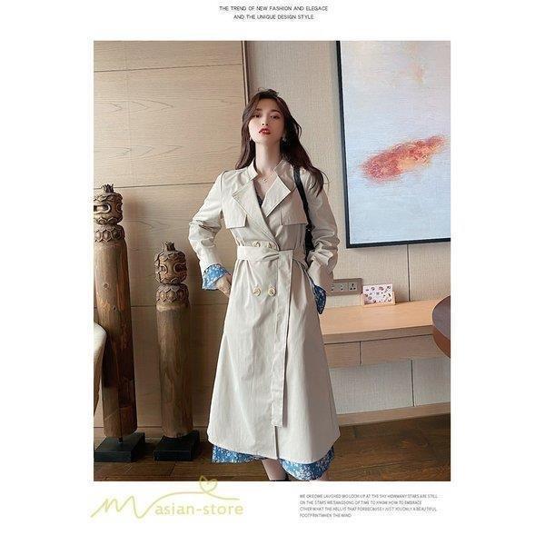 超安い品質 ロング丈 スーツネック チェスターコート スプリングコート トレンチコート レディース アウター 女性用 お出かけ 体型カバー ウエストベルト付き トレンチコート お届け方法によって納期が違う 了解です Oroagri Eu