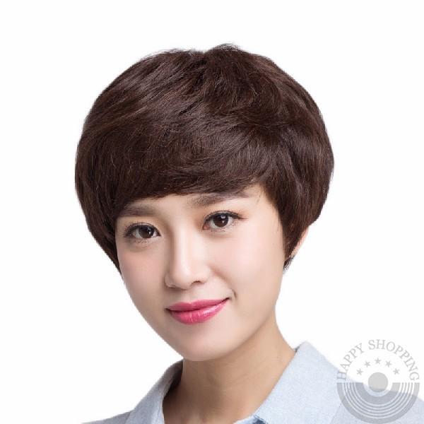ショートカット 自然 ウィッグ 通気性 人毛ウィッグ 人毛ウィッグ レディース かつら ショート 高品質 上品