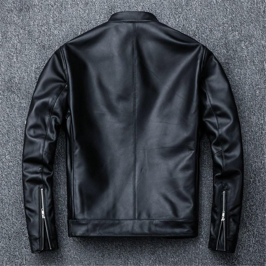 ライダースジャケット メンズ レザージャケット 本革 羊革 革ジャン ライダース ジャケット シンプル 柔らかい 肌触りいい 軽い 人気ジャケット|happyshopping190927|02