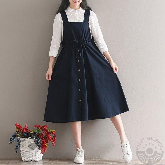 サロペット レディース サロペット スカート フレアスカート マキシワンピース ノースリーブ オールインワン 大きいサイズ 森ガール 春夏秋新作 Fc0392 Happyshopping 通販 Yahoo ショッピング
