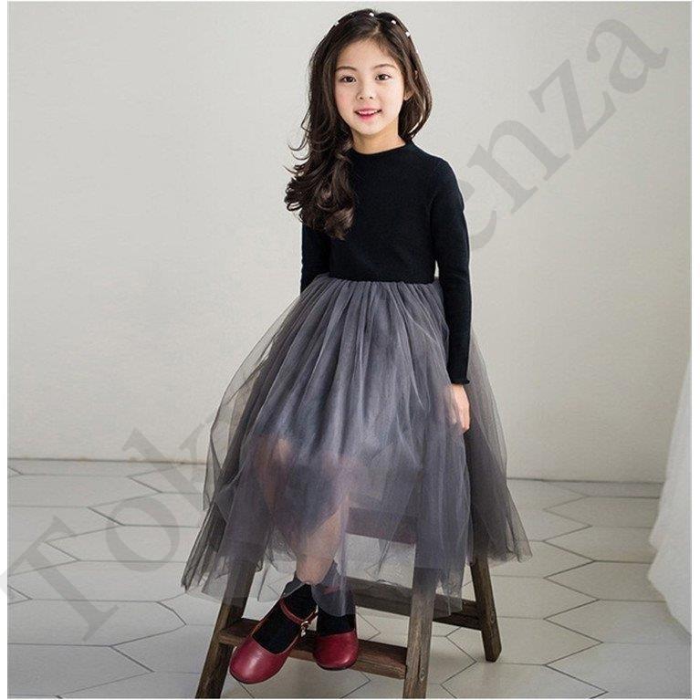 子どもドレス キッズワンピース ふわふわ チュールスカート ピアノ ベビー ボア 七五三 卒園式 可愛い 発表会 結婚式 長袖 韓国子供服 黒ワンピ Sale 92 Off ベビー