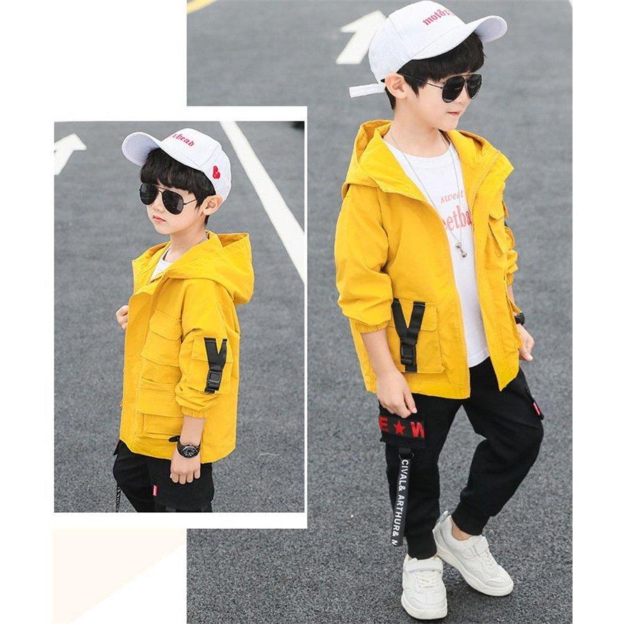 独特な 子供服 男の子 子供コート キッズ おしゃれ アウター 春秋 トレンチコート パーカー ロングコート ジャケット キッズコート フード付き 防風 可愛い 通学着 新品 Novafides It