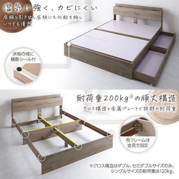 シングルベッド 収納付き ベッドフレームのみ 引き出し付き シングルベッド 収納付き ベッドフレームのみ 引き出し付き