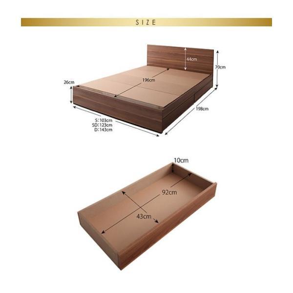 最安挑戦中 (SALE) 収納付きベッド セミダブルベッド マルチラススーパースプリングマットレス付き 収納ベッド