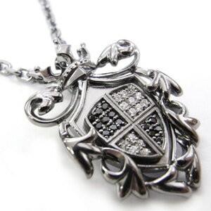 エンブレムデザイン ペンダント キュービックジルコニア×シルバー925