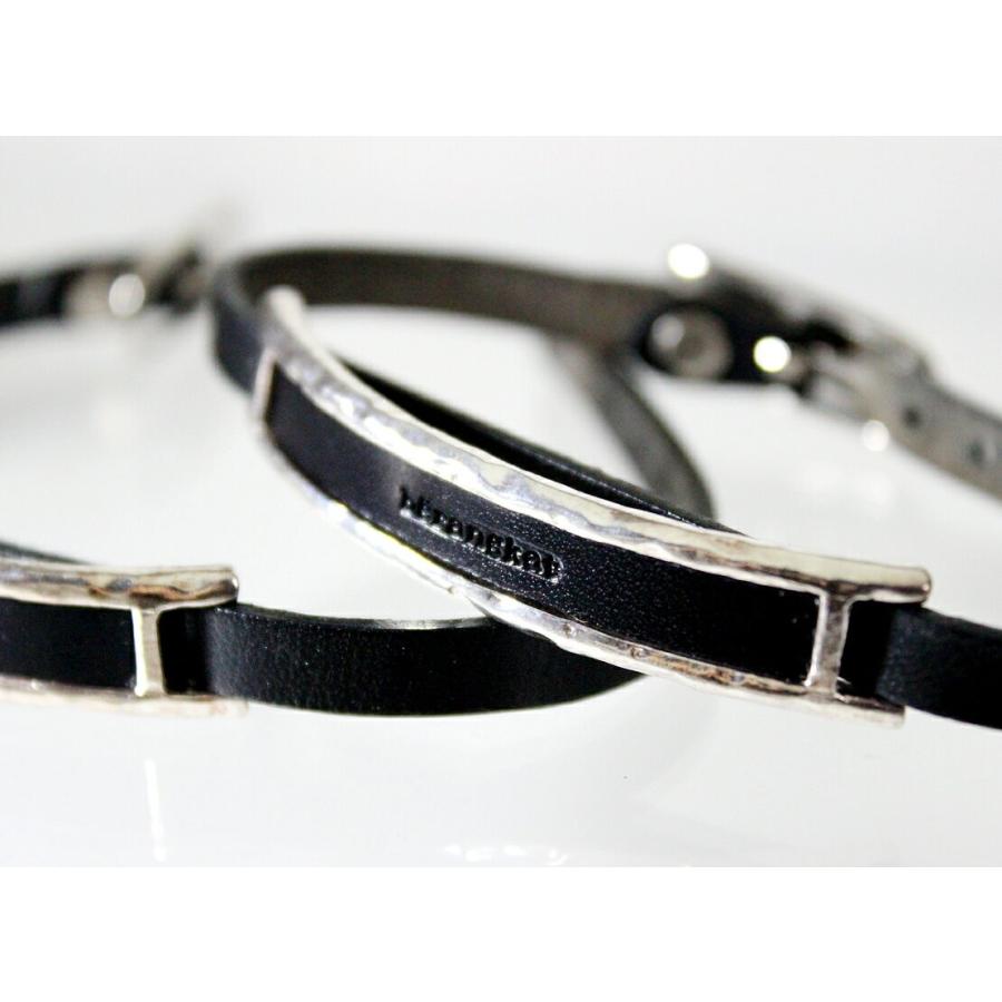 シルバーレザーブレスレット for Gift”レザーブレスレット（リファインド）/シルバー925 | LION
