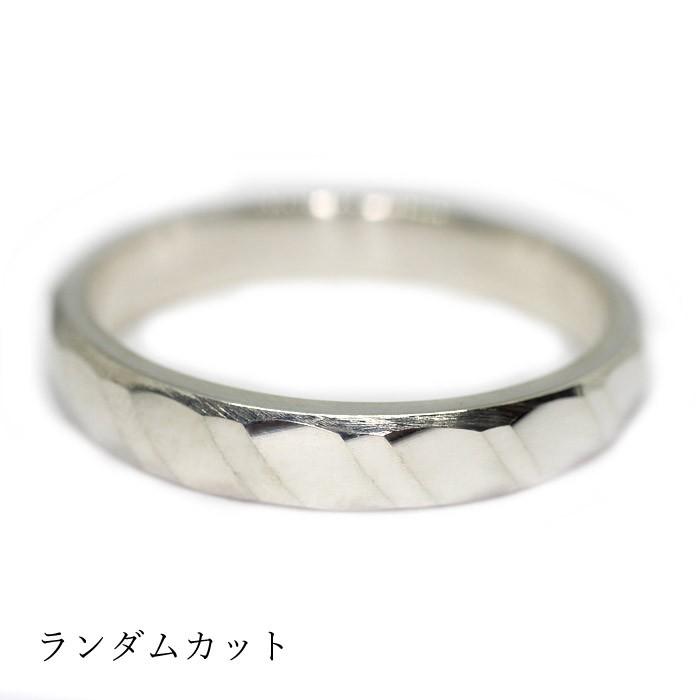 3種類から選べるデザイン！シルバー925 デザインカットリング/甲丸