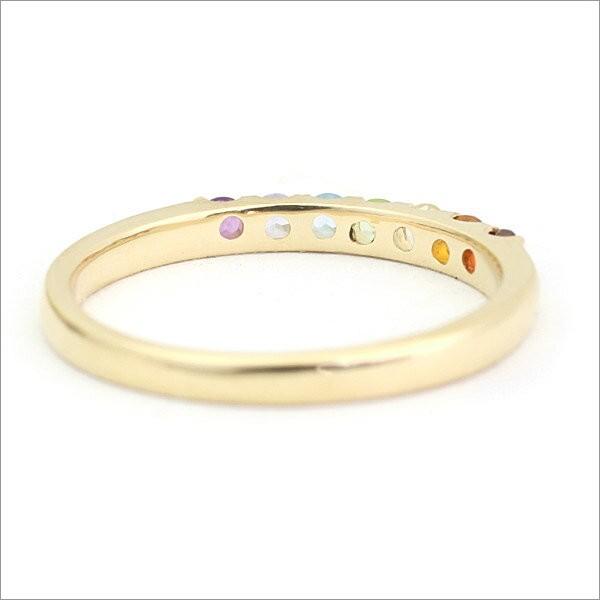Amulet Ring」K10/K18 マルチカラーリング/指輪/アミュレット/ゴールド