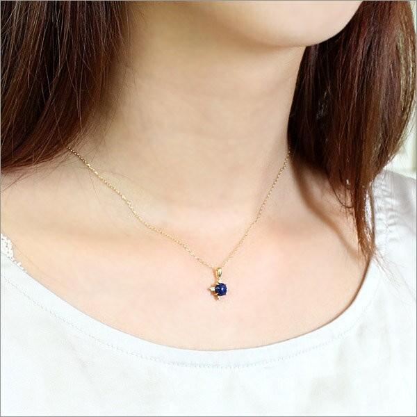 K10/K18 ラピスラズリ/オパール ダイヤモンド ネックレス/ペンダント  