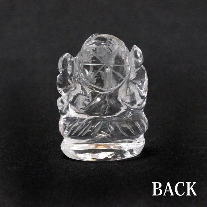 天然水晶 ガネーシャ Sサイズ 約5-10g 守り神 彫り置物/ヒマラヤ水晶