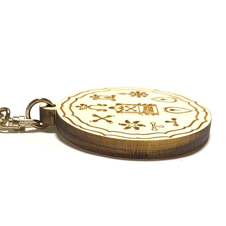 十種神寶(とくさのかんだから) 国産ヒノキ 彫刻 キーホルダー 十種神寶(とくさのかんだから) 国産ヒノキ 彫刻 キーホルダー