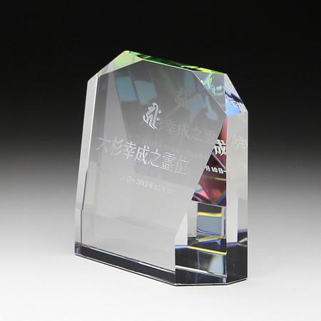 クリスタル位牌KH-13（大）ホログラム　日本製　オーダーメイド　_1